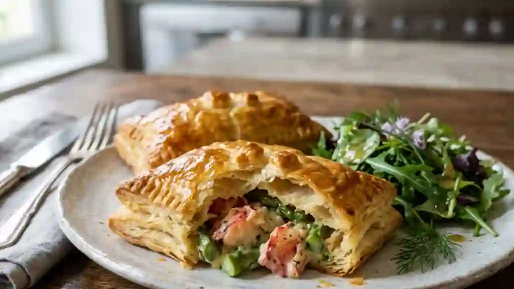 Croustillants de langouste et asperges fondantes - Photo de présentation