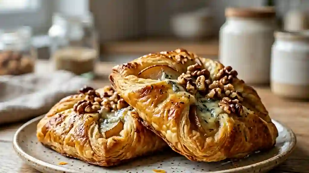 Feuilletés fondants poire et fourme d'Ambert - Photo de présentation