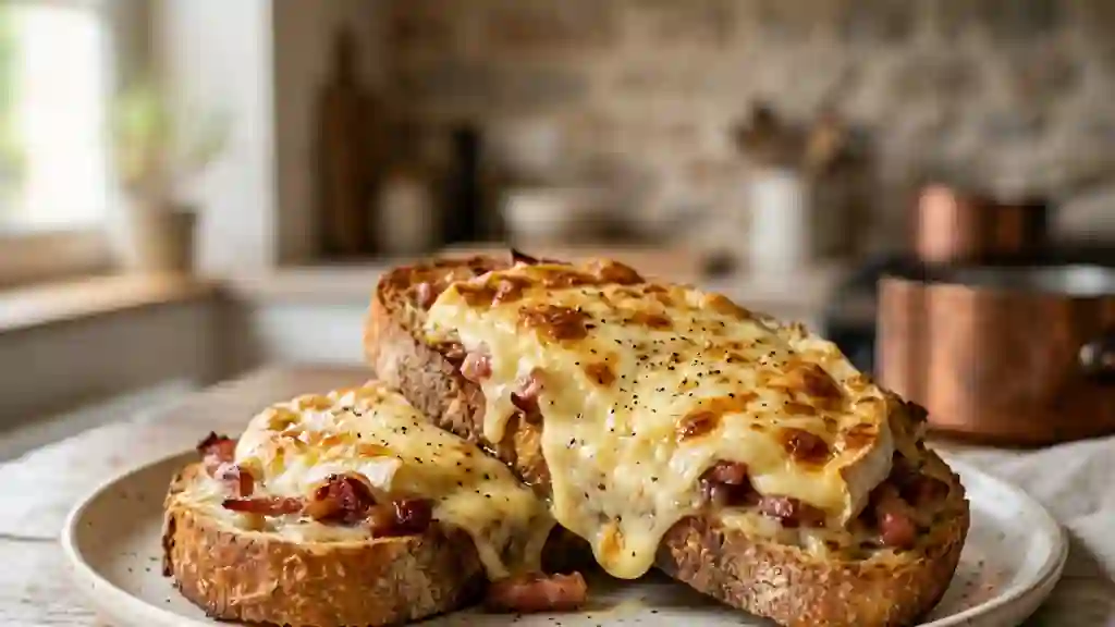 Croûte au reblochon fondante et aillée - Photo de présentation