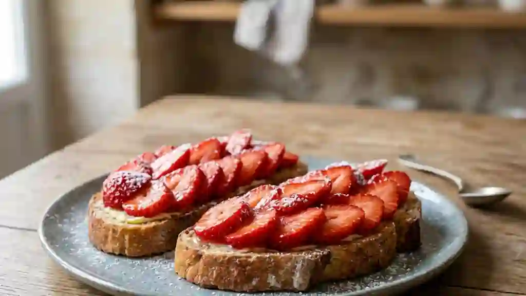 Croûte aux fraises fondante et acidulée - Photo de présentation