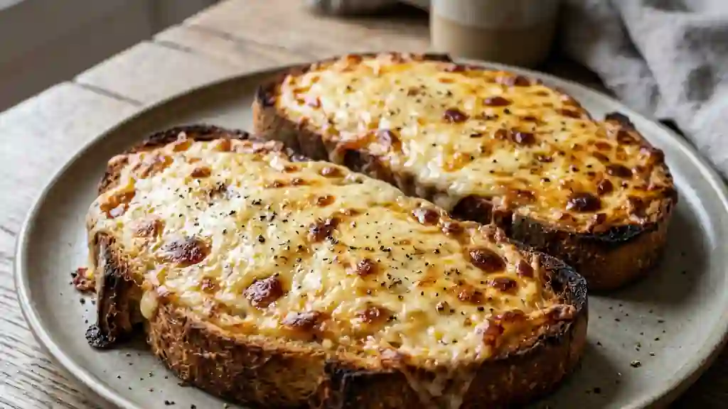 Croûte savoyarde gratinée au Beaufort fondant - Photo de présentation