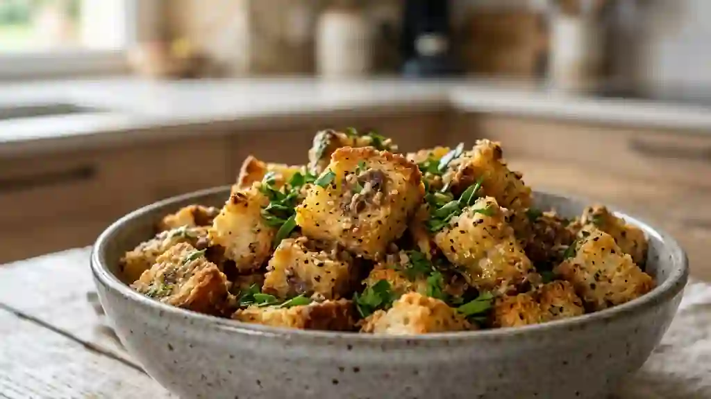 Croûtons craquants à l'anchois et ail pressé - Photo de présentation