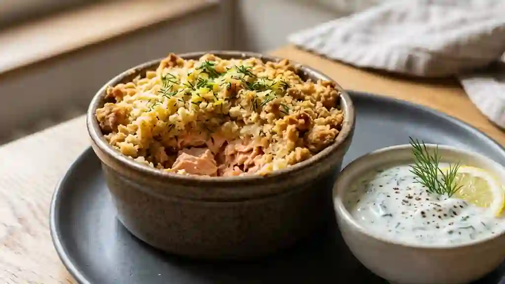 Crumble de saumon croustillant au citron - Photo de présentation