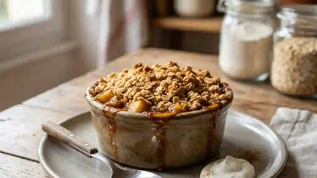 Crumble Pommes Cannelle au Croustillant d'Avoine - Photo de présentation