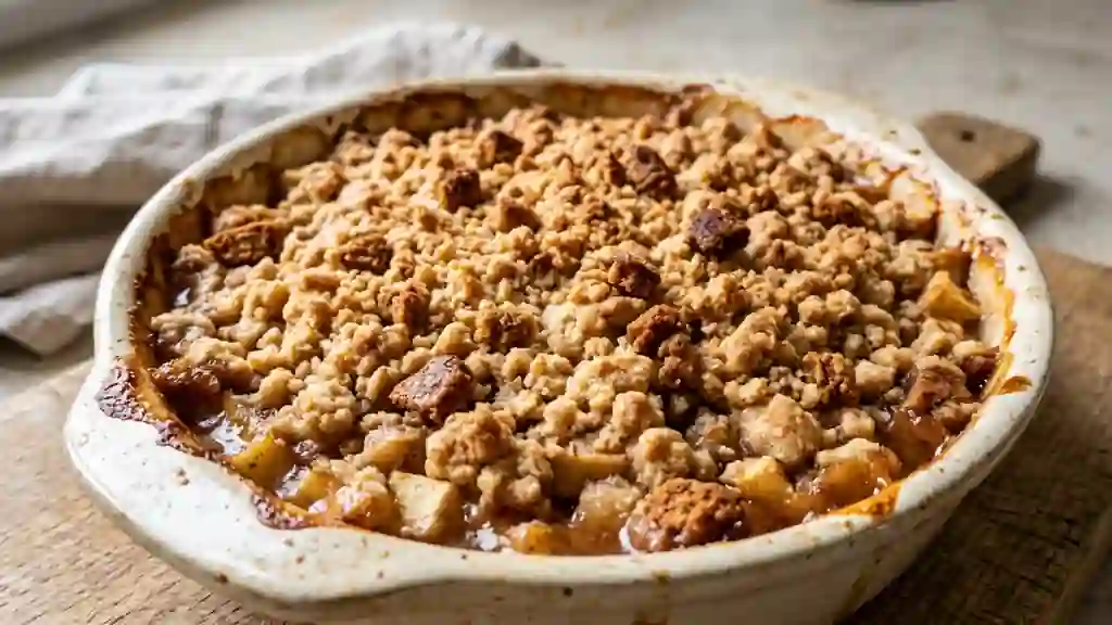 Crumble Croustillant Pommes et Pain d'Épices - Photo de présentation
