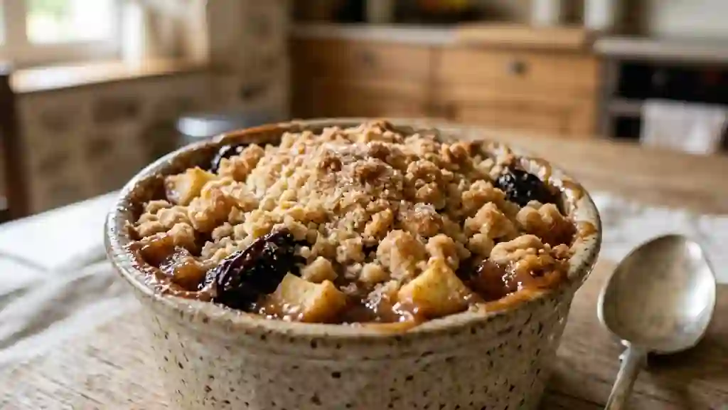 Crumble Pommes Pruneaux Croustillant - Photo de présentation