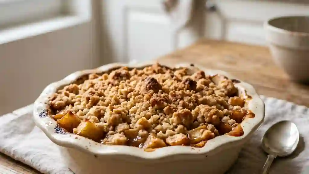 Crumble pomme cannelle ultra-croustillant - Photo de présentation