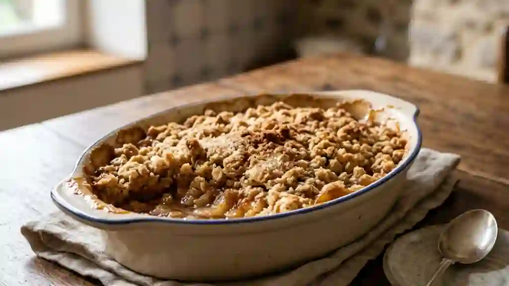 Crumble Croustillant Pomme Poire Cannelle - Photo de présentation
