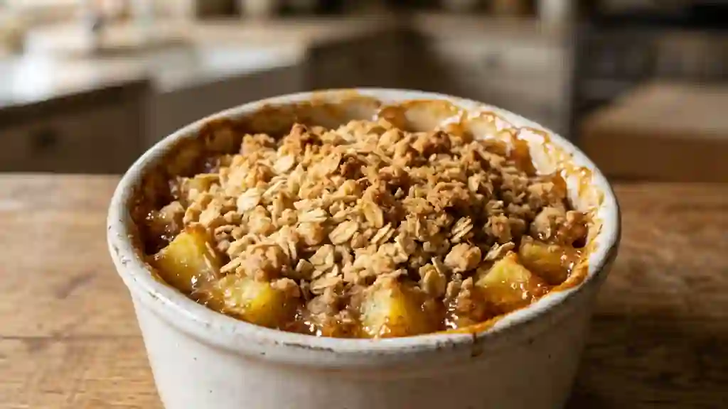 Crumble Ananas et Avoine au Croustillant Doré - Photo de présentation