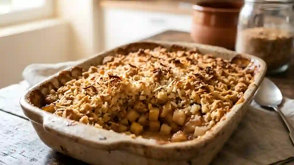 Crumble Pomme-Poire au Sablé Coco - Photo de présentation