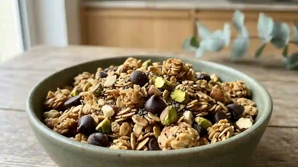 Granola Croustillant Pistache et Chocolat - Photo de présentation