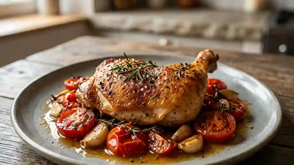 Cuisse de poulet rôtie à la toscane - Photo de présentation