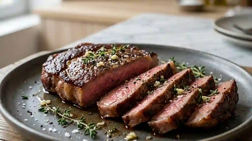 Entrecôte juteuse au diable à viande - Photo de présentation