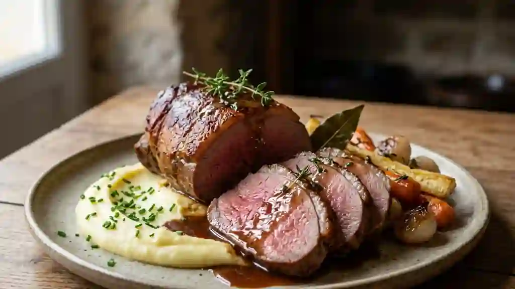Cuissot de Chevreuil Mariné et Rôti au Grand Marnier - Photo de présentation