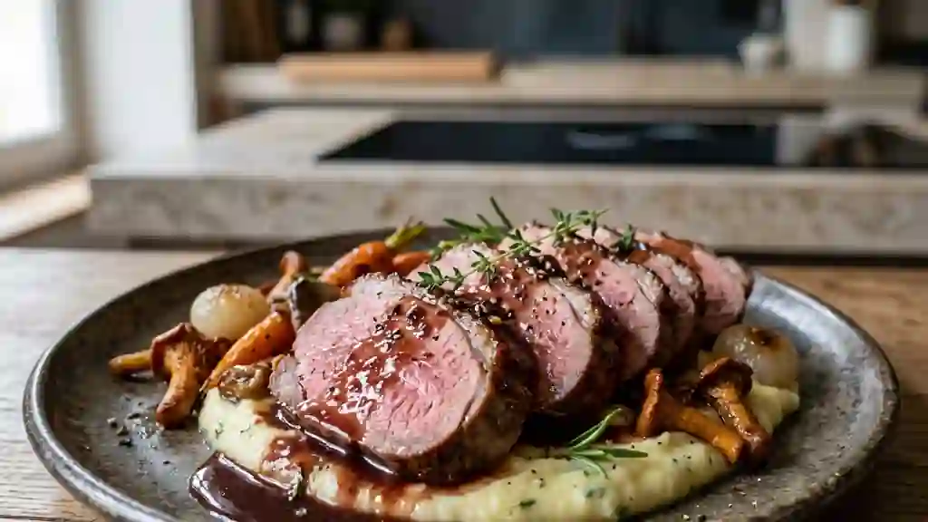 Cuissot de gibier fondant au romarin - Photo de présentation