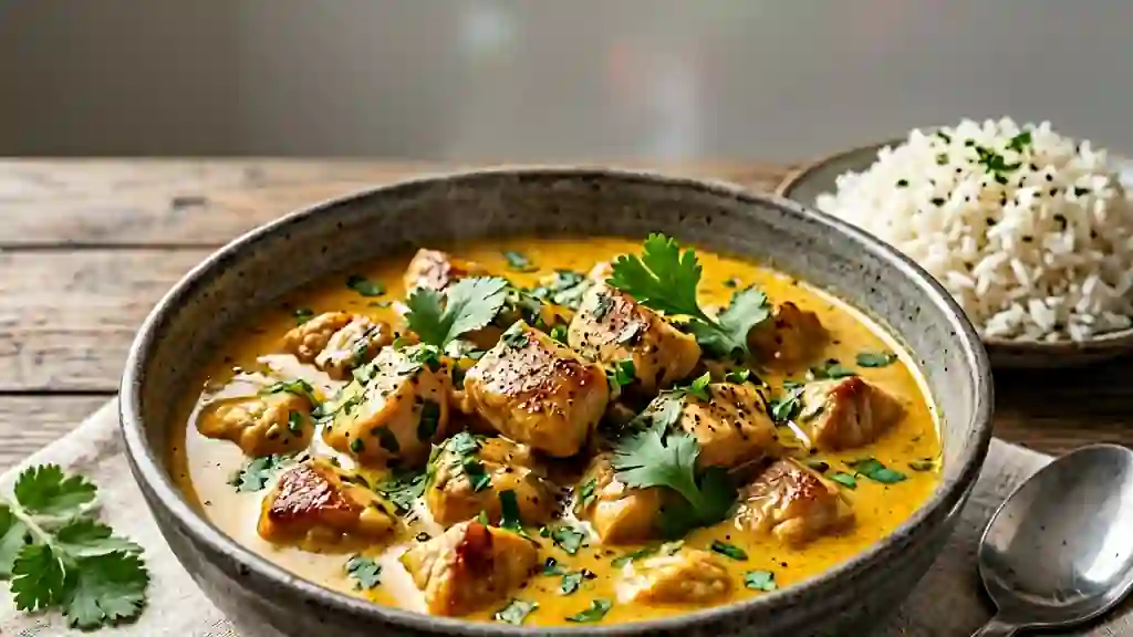 Curry de dinde onctueux au coco - Photo de présentation