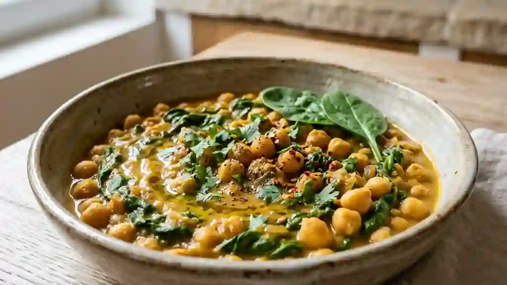 Curry de pois chiches fondant au lait de coco - Photo de présentation