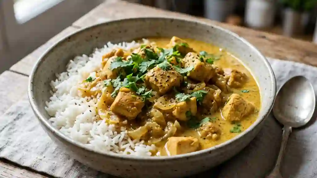 Curry de Poulet Crémeux au Lait de Coco - Photo de présentation