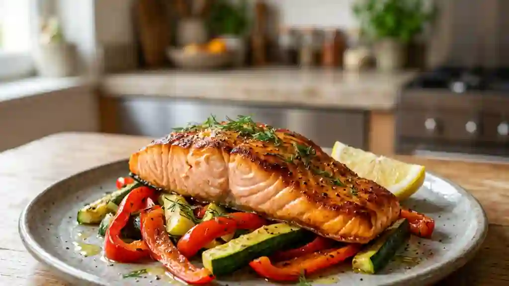 Darne de saumon grillée au paprika - Photo de présentation