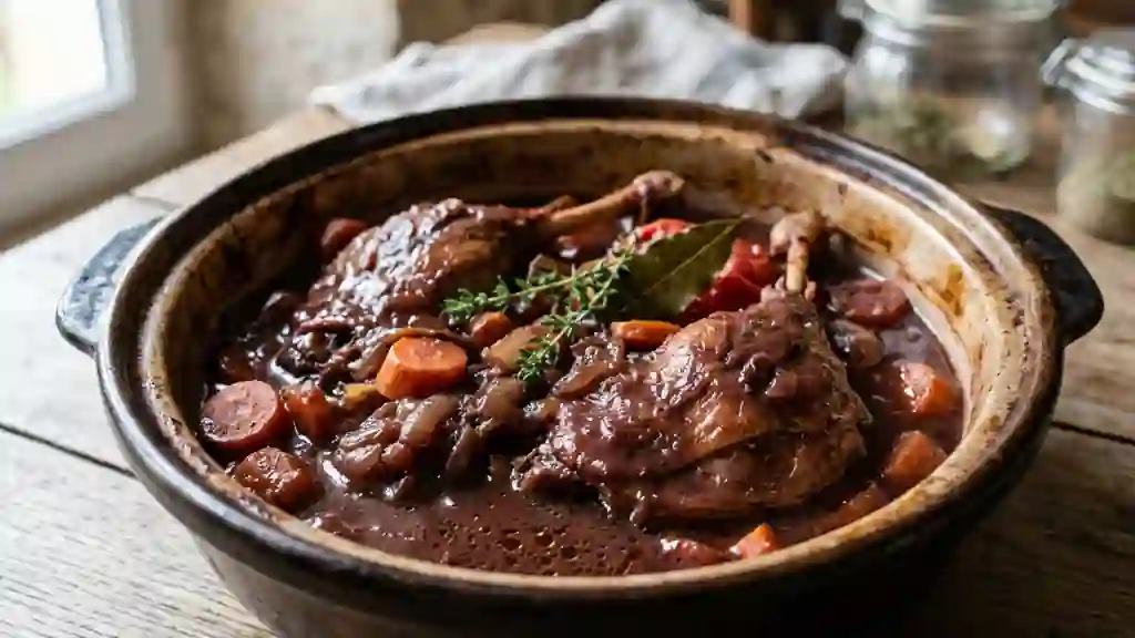 Daube de canard fondante au vin rouge - Photo de présentation