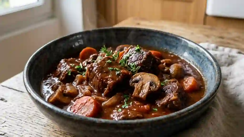 Daube provençale fondante au vin rouge - Photo de présentation