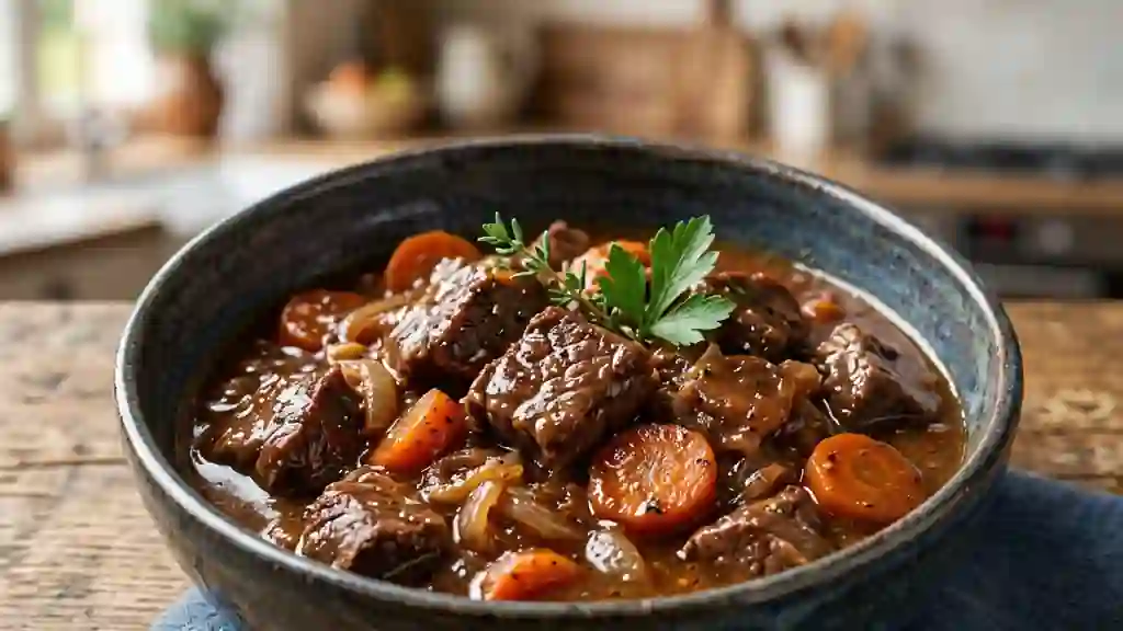 Daube provençale fondante au vin rouge - Photo de présentation