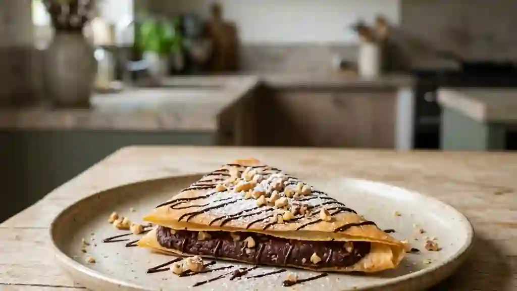 Briques craquantes au chocolat et noix - Photo de présentation