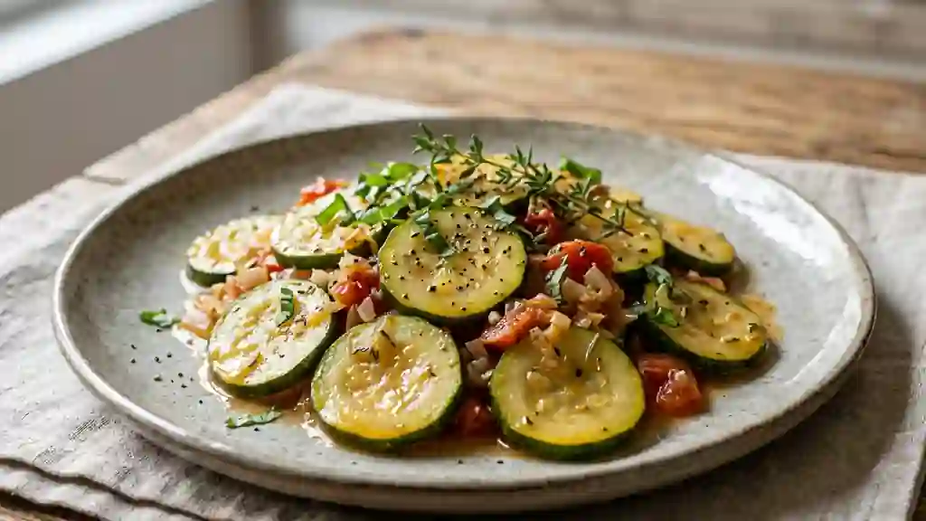 Courgettes fondantes à la provençale - Photo de présentation