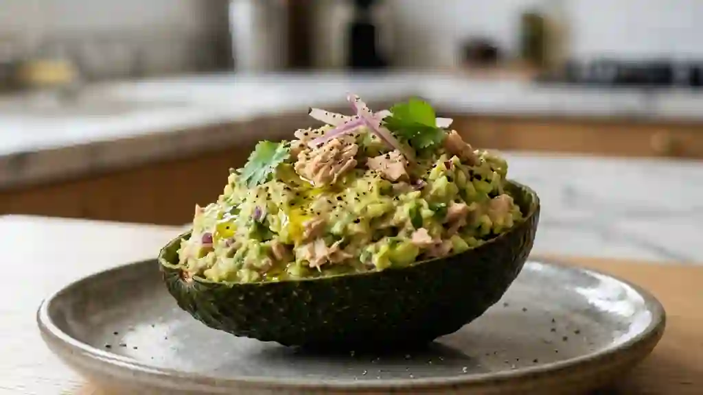 Avocat au thon onctueux et citronné - Photo de présentation