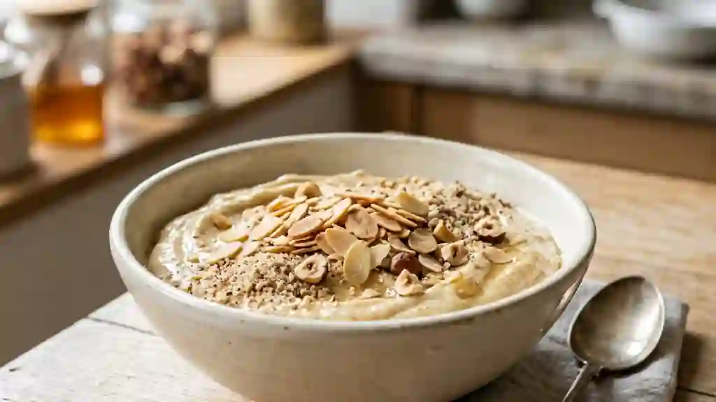 Crème onctueuse miel et noisettes torréfiées - Photo de présentation