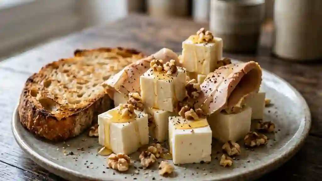 Bouchées Fondantes Carré Frais et Foie Gras - Photo de présentation