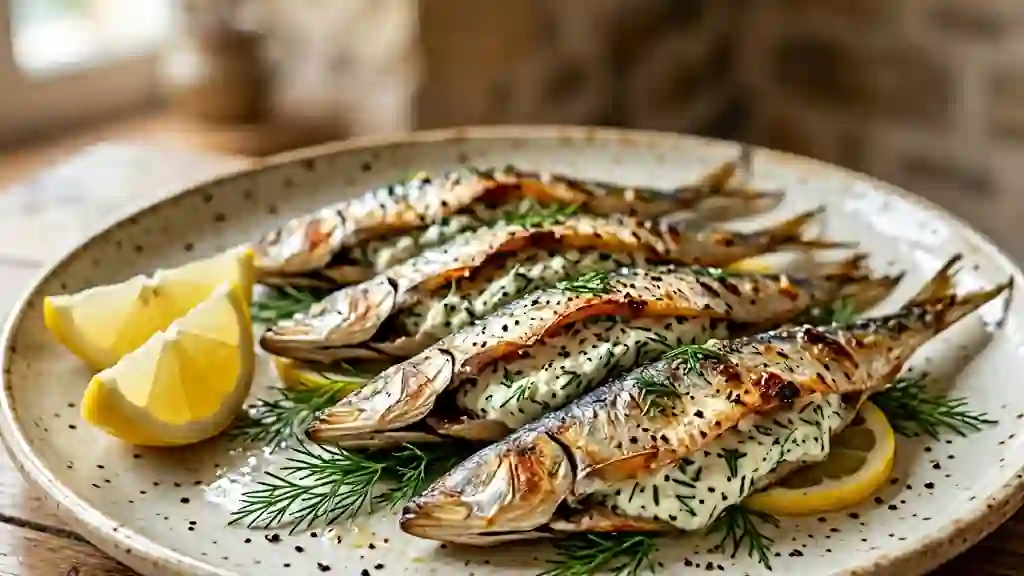 Sardines grillées au Carré Frais et aneth - Photo de présentation
