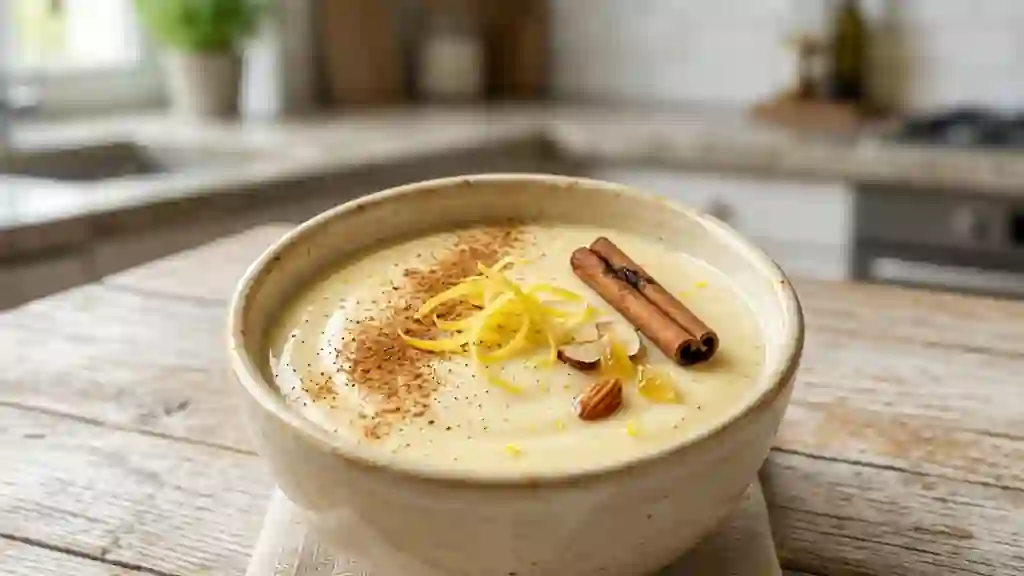 Crème onctueuse cannelle et citron frais - Photo de présentation