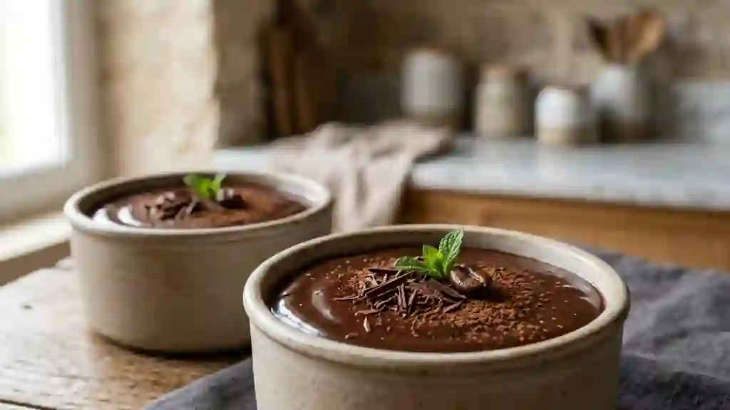Carmélite au chocolat noir fondante - Photo de présentation