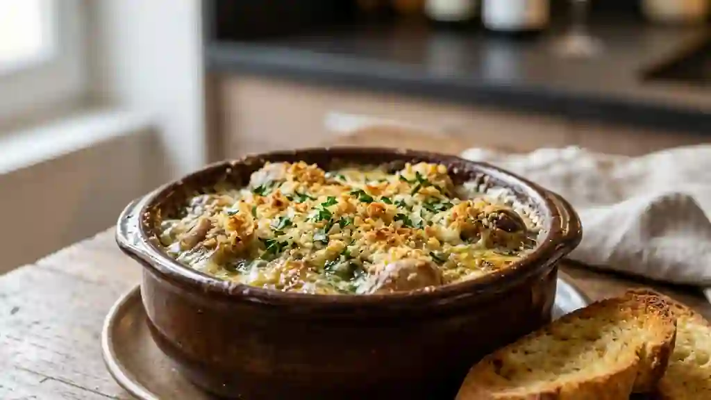 Escargots au Chablis et beurre d'ail croustillant - Photo de présentation