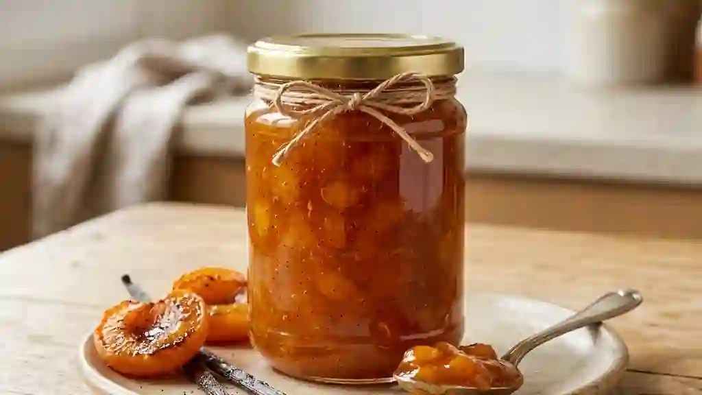 Confiture d'abricot fondante à la vanille - Photo de présentation
