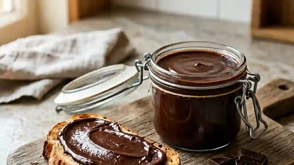 Confiture de chocolat noir intense et soyeuse - Photo de présentation