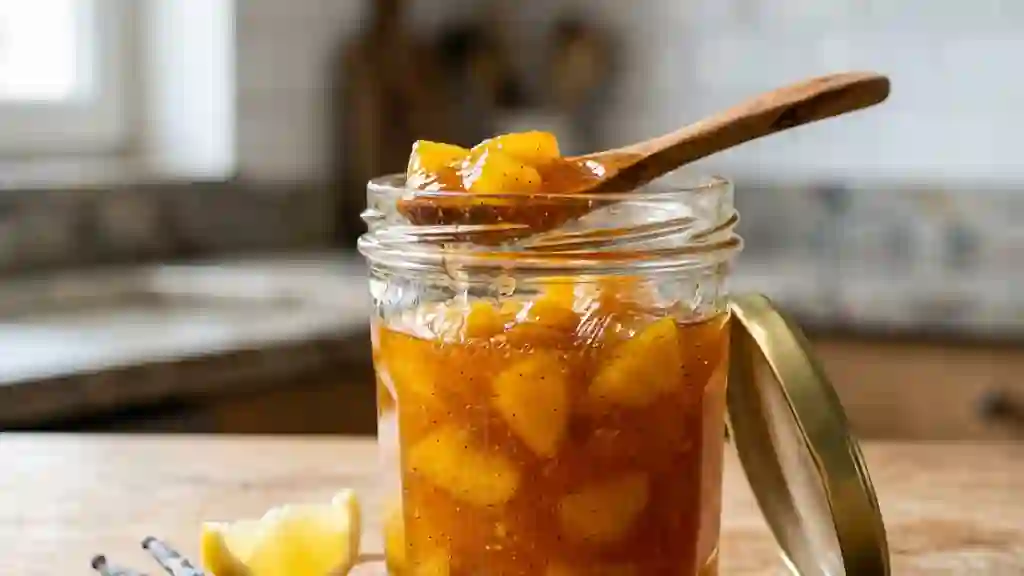 Confiture Pêche Vanille Onctueuse - Photo de présentation