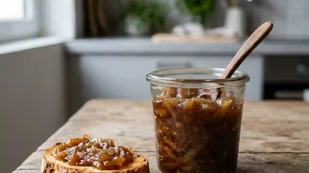 Confiture d'oignons fondante au vin blanc - Photo de présentation