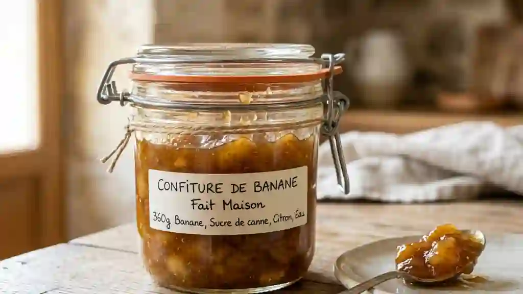 Confiture de Banane Fondante au Sucre Roux - Photo de présentation