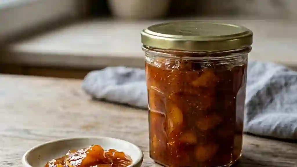 Confiture veloutée de pêches de vigne et vanille - Photo de présentation