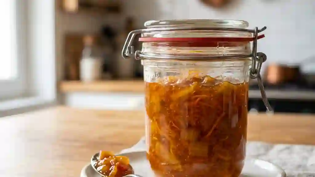 Confiture Rhubarbe et Orange Zestée - Photo de présentation