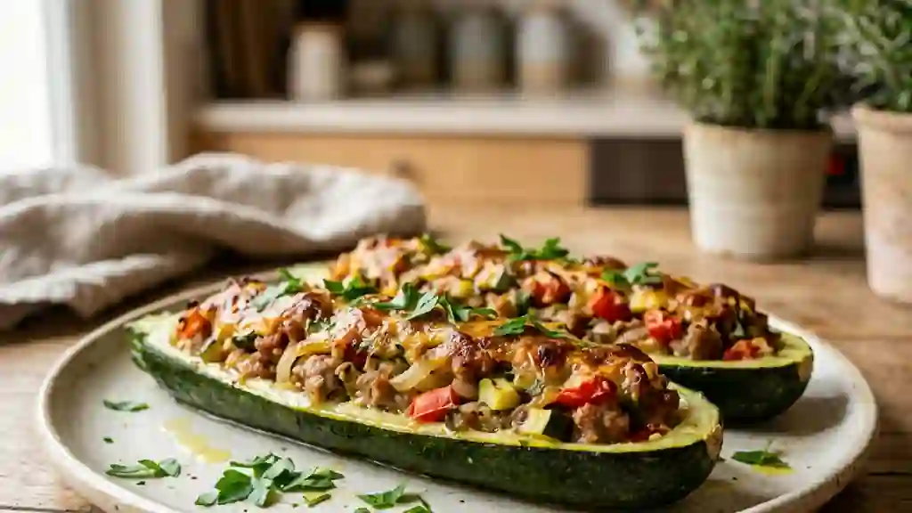 Courgettes ardéchoises farcies et fondantes - Photo de présentation