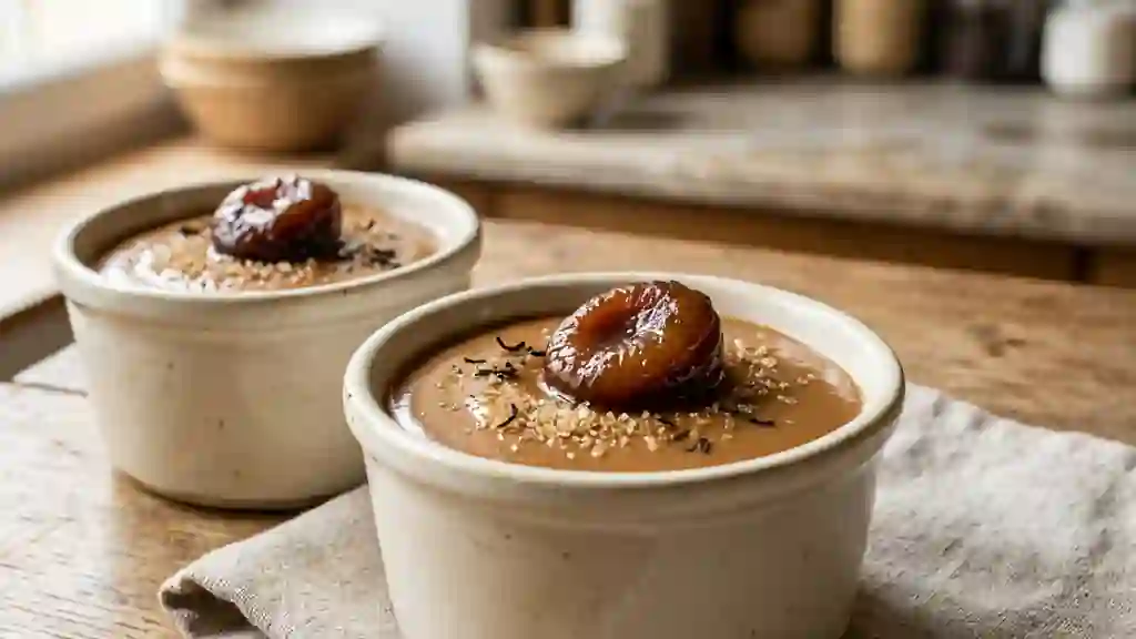 Crème onctueuse aux pruneaux et vanille - Photo de présentation