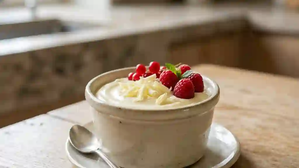 Crème onctueuse au chocolat blanc intense - Photo de présentation