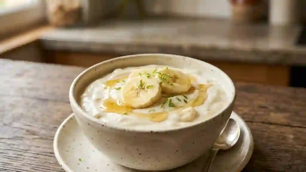 Crème Banane Fondante au Fromage Blanc - Photo de présentation