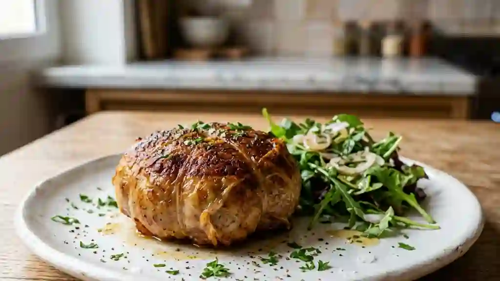 Crépinettes de porc croustillantes et fondantes - Photo de présentation