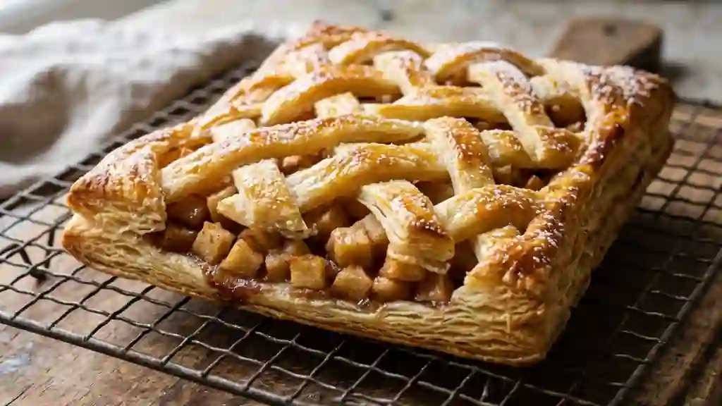 Jalousie aux pommes fondante et feuilletée - Photo de présentation