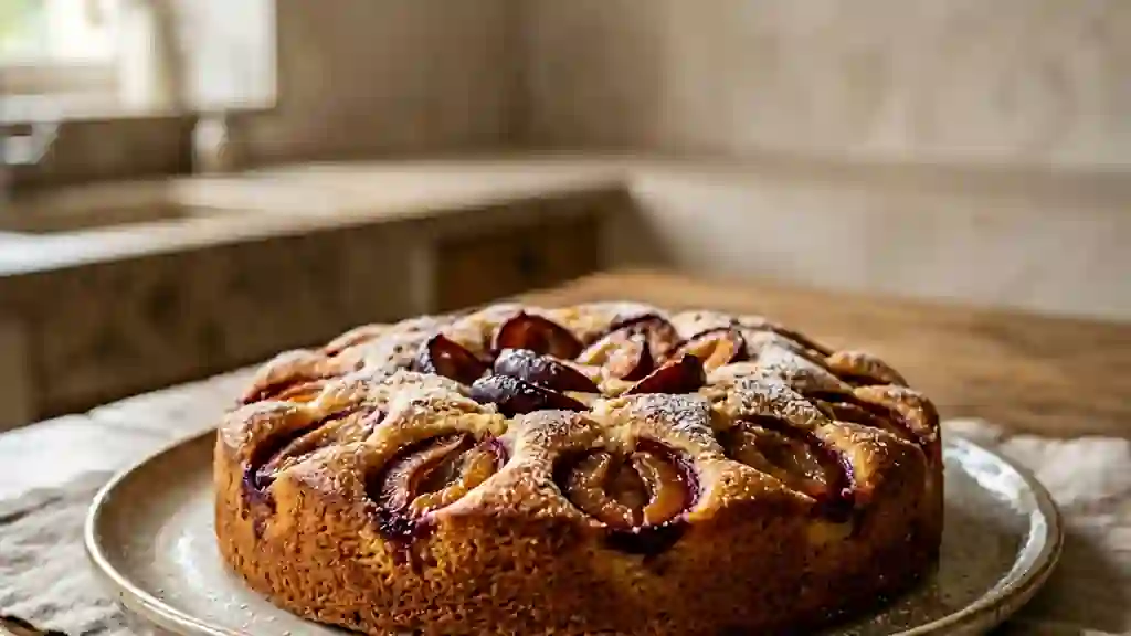 Merveille aux prunes fondante et vanillée - Photo de présentation