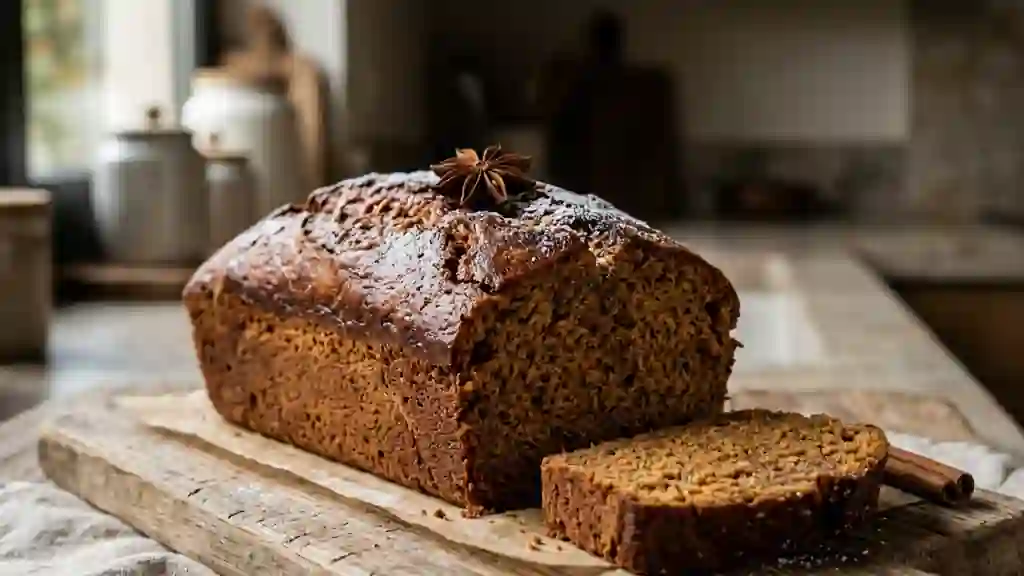 Pain d'épices moelleux au miel et seigle - Photo de présentation